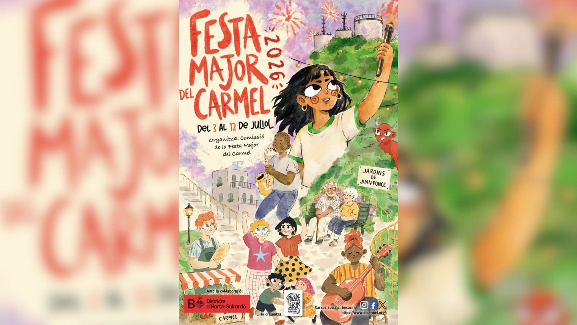 Cartel de Festa Major del Carmel 2026
