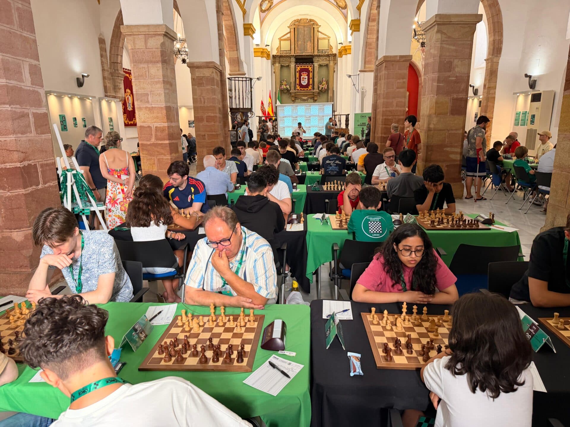 Cartel de II Torneo Internacional de Ajedrez Ciudad de Andújar Lince Andújar Chess Open Jaén Paraíso Interior