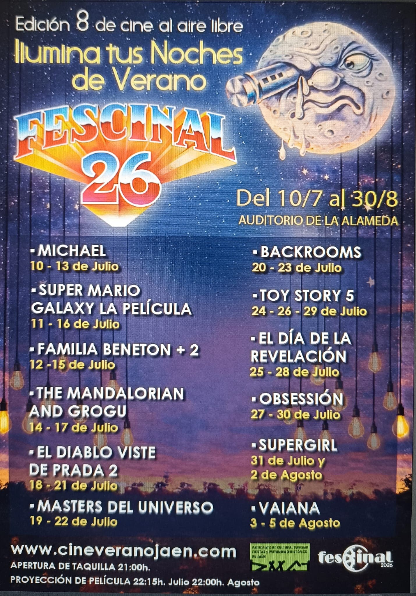 Cartel de Cine de Verano de La Alameda