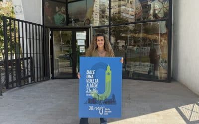 Cartel de Media Maratón de Jaén y 10K en Memoria de Paco Manzaneda