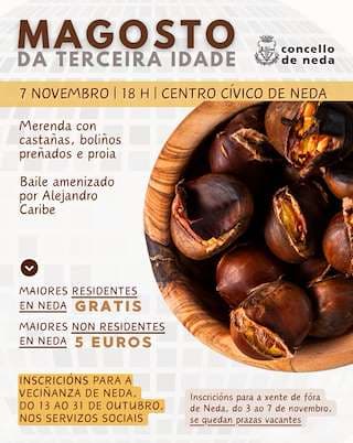 Cartel de Magosto da Terceira Idade