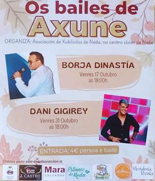 Cartel de Os Bailes de Axune