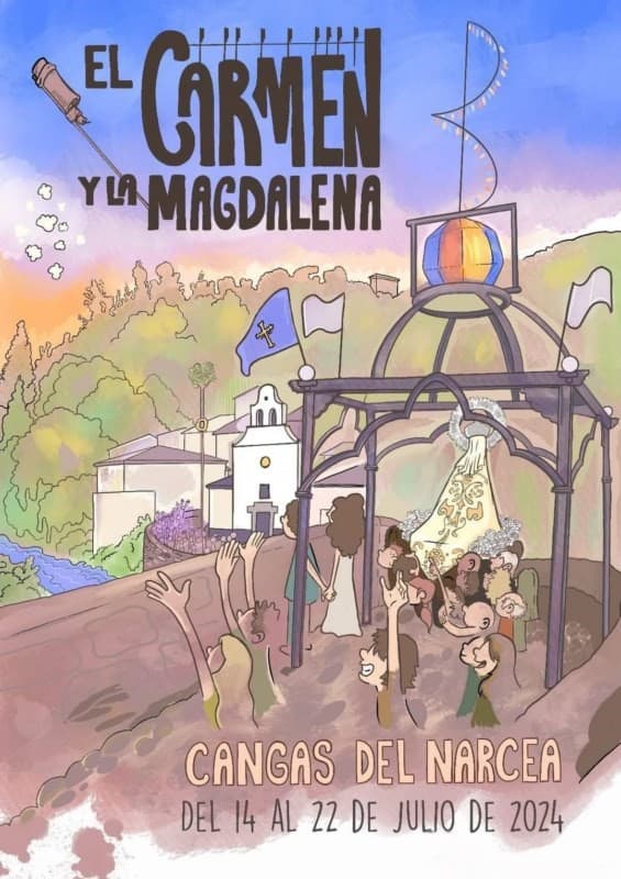 Cartel de Ntra. Sra. del Carmen y La Magdalena