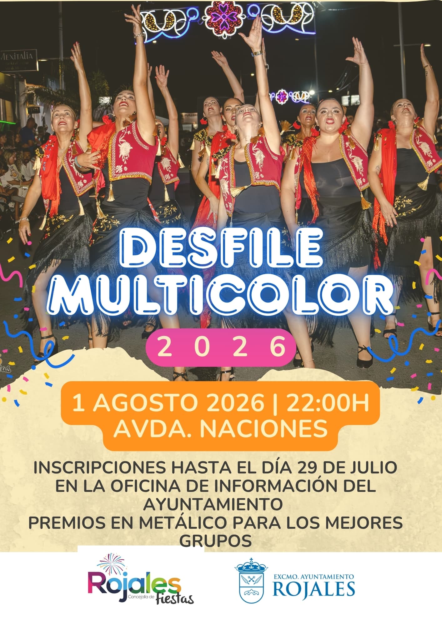 Cartel de Desfile Multicolor 2026