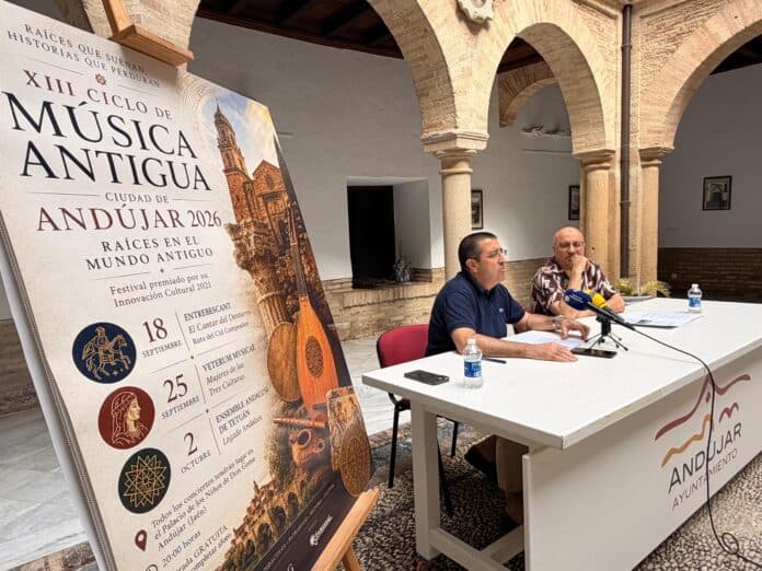 Cartel de XIII Ciclo de Música Antigua Ciudad de Andújar