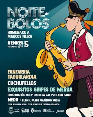 Cartel de Noite de Bolos - Homenaxe a Marcos Neira